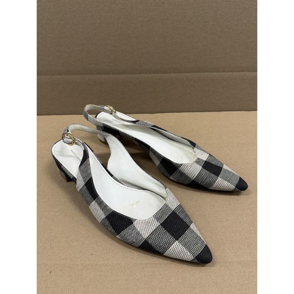 Mansur Gavriel Shoes - Mansur Gavriel Slingback Heels Black & White size 39